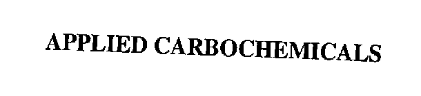 APPLIED CARBOCHEMICALS