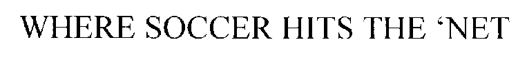 WHERE SOCCER HITS THE 'NET
