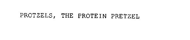 PROTZELS, THE PROTEIN PRETZEL