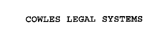 COWLES LEGAL SYSTEMS