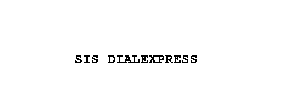 SIS DIALEXPRESS