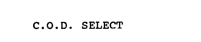 C.O.D. SELECT