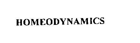 HOMEODYNAMICS