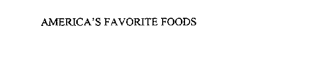 AMERICA' S FAVORITE FOODS