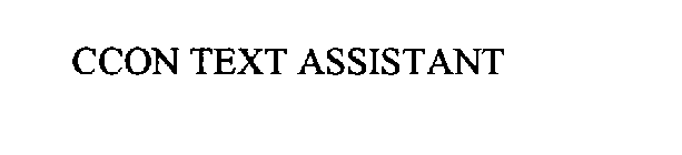 CCON TEXT ASSISTANT