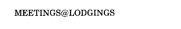 MEETINGS@LODGINGS
