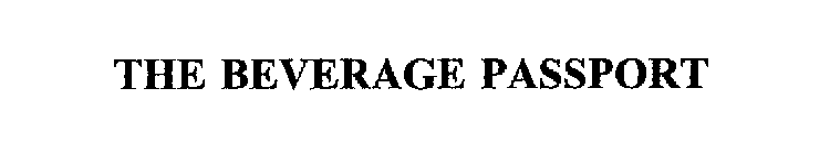 THE BEVERAGE PASSPORT