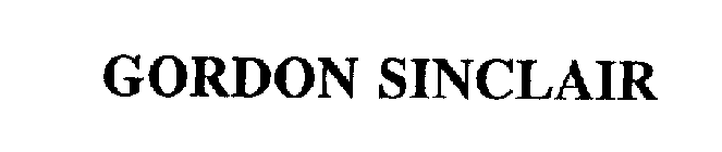 GORDON SINCLAIR
