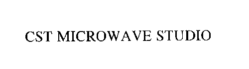 CST MICROWAVE STUDIO
