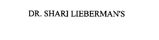 DR. SHARI LIEBERMAN'S