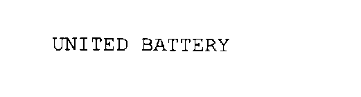 UNITED BATTERY