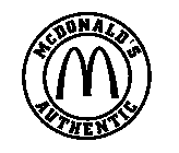 M MCDONALD'S AUTHENTIC