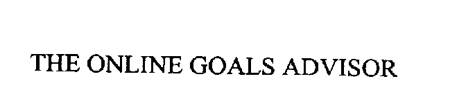 THE ONLINE GOALS ADVISOR