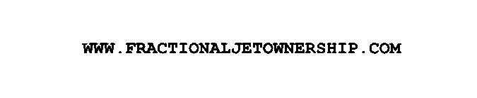 WWW.FRACTIONALJETOWNERSHIP.COM