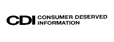 CDI CONSUMER DESERVED INFORMATION