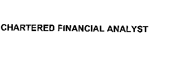 CHARTERED FINANCIAL ANALYST