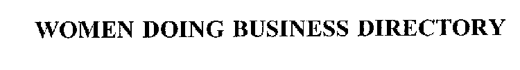 WOMEN DOING BUSINESS DIRECTORY