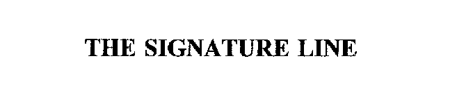 THE SIGNATURE LINE