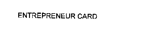 ENTREPRENEUR CARD