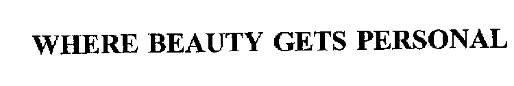 WHERE BEAUTY GETS PERSONAL