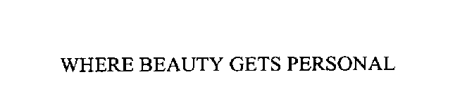 WHERE BEAUTY GETS PERSONAL