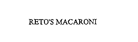 RETO'S MACARONI