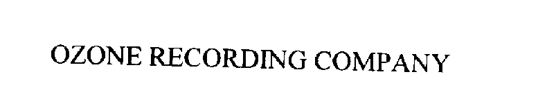 OZONE RECORDING COMPANY