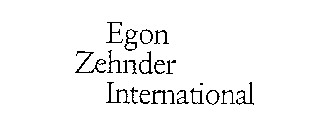 EGON ZEHNDER INTERNATIONAL