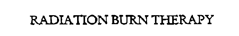 RADIATION BURN THERAPY