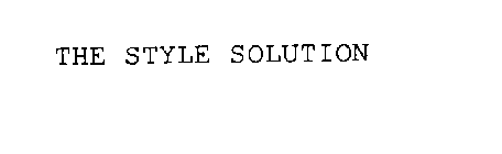 THE STYLE SOLUTION