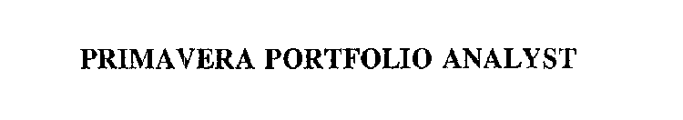 PRIMAVERA PORTFOLIO ANALYST