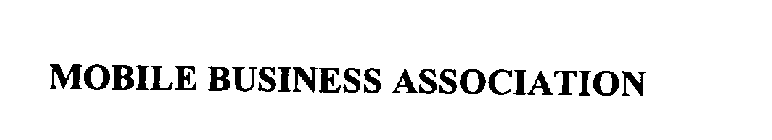 MOBILE BUSINESS ASSOCIATION