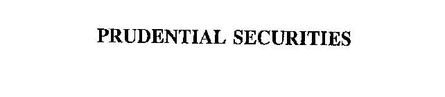 PRUDENTIAL SECURITIES