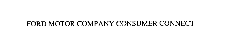 FORD MOTOR COMPANY CONSUMER CONNECT