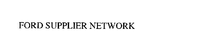 FORD SUPPLIER NETWORK