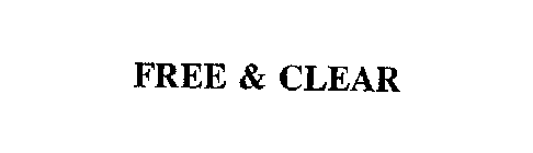 FREE & CLEAR