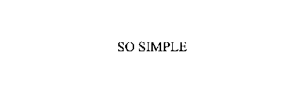 SO SIMPLE