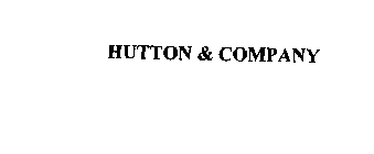HUTTON & COMPANY