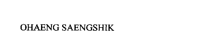 OHAENG SAENGSHIK