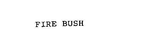 FIRE BUSH
