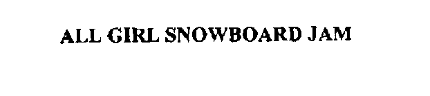 ALL GIRL SNOWBOARD JAM