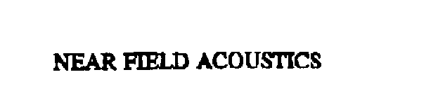 NEARFIELD ACOUSTICS