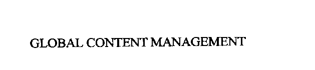 GLOBAL CONTENT MANAGEMENT