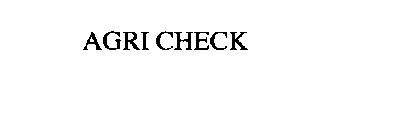 AGRI CHECK