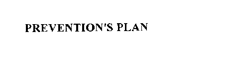 PREVENTION'S PLAN