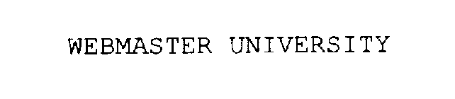 WEBMASTER UNIVERSITY