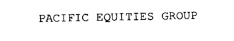 PACIFIC EQUITIES GROUP