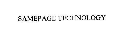 SAMEPAGE TECHNOLOGY