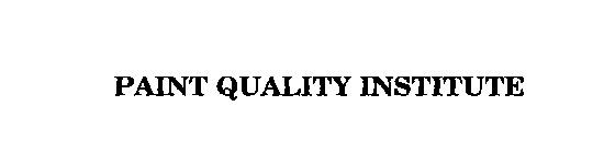 PAINT QUALITY INSTITUTE