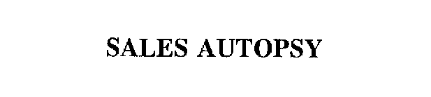 SALES AUTOPSY